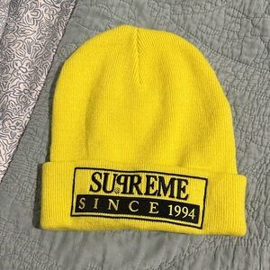 Supreme Bright Yellow Knit Hat